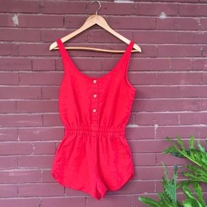 Sparkle & Fade Red Romper. Size: Small VGUC